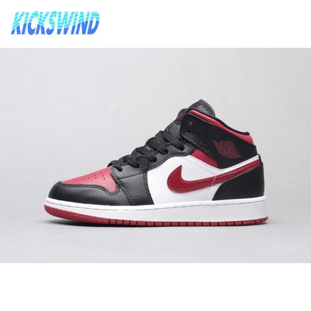 Air Jordan 1 Mid Bred Toe 36-46