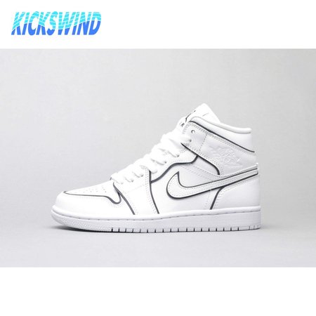 Air Jordan 1 Mid Iridescent Reflective White 36-46