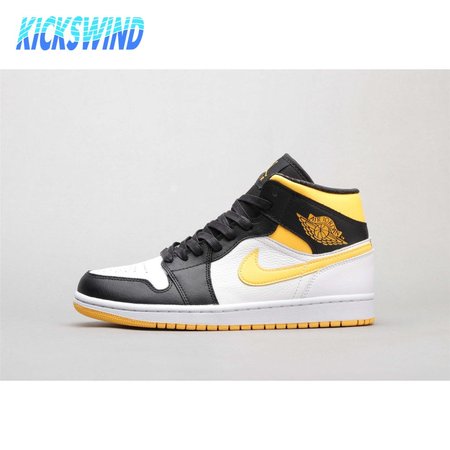 Air Jordan 1 Mid Laser Orange Black 36-46