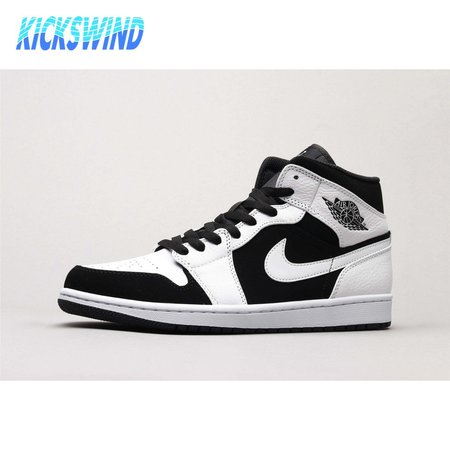 Air Jordan 1 Mid White Black 36-46