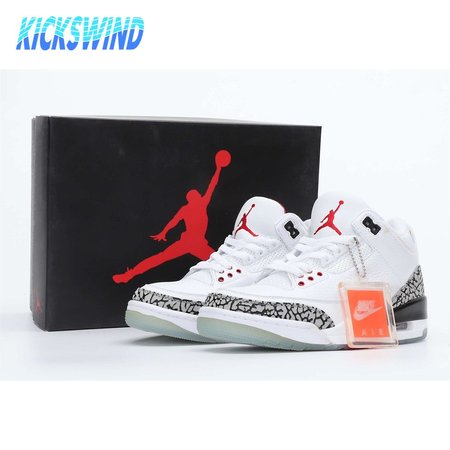 Air Jordan 3 Retro Free Throw Line White Cement 40-47.5