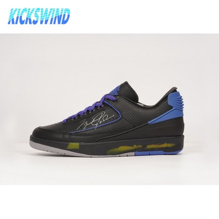 OFF-WHITE x Jordan 2 Retro Low SP Black Blue SIZE: 40-47.5