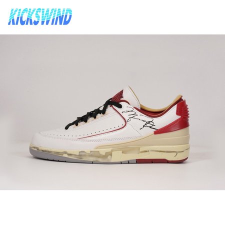 OFF-WHITE x Jordan 2 Retro Low SP White Red SIZE: 40-47.5