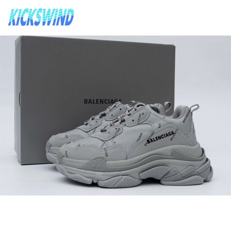 Balenciaga Triple S Allover Logo Gray SIZE: 35-45