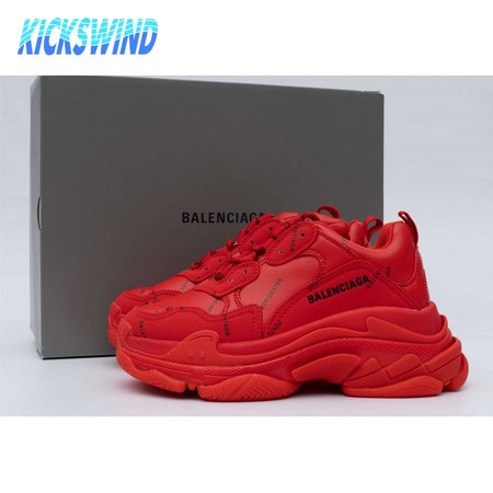 Balenciaga Triple S Allover Logo Red 35-45