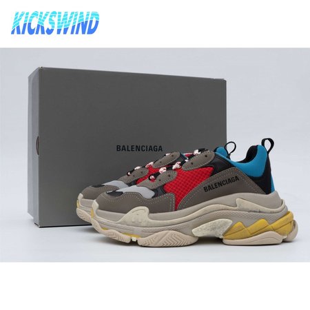 Balenciaga Triple S Grey Red Blue (2018 Reissue) SIZE: 35-45