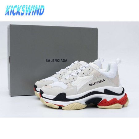 Balenciaga Triple S White Black Red SIZE: 35-45