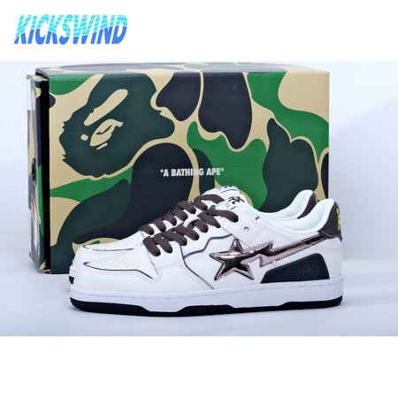 Bape Sk8 Sta White Silver Size 40-45