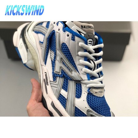 Balenciaga Runner mesh and faux-leather trainers in blue Size:36-46