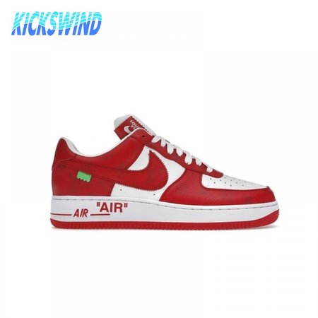 Louis Vuitton Nike Air Force 1 Low By Virgil Abloh White Red Size 40-45