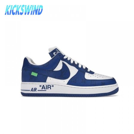 Louis Vuitton Nike Air Force 1 Low By Virgil Abloh White Royal Size 40-45