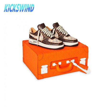 Nike Air Force 1 Low Louis Vuitton Monogram Brown Damier Azur Size 36-46