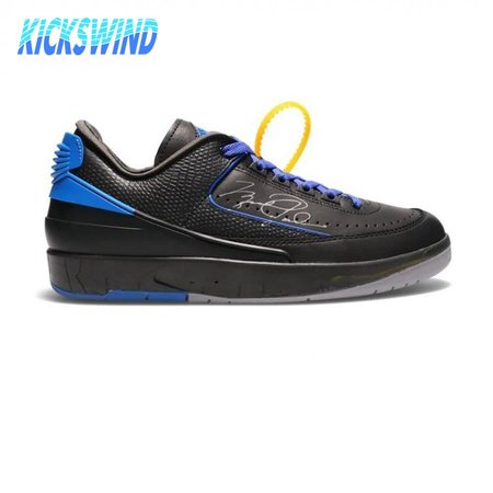 Jordan 2 Retro Low SP Off-White Black Blue Size 40-46