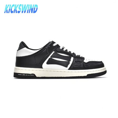 AMIRI Skel Top Low Black White Size 40-46