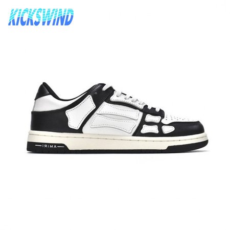 AMIRI Skel Top Low White Black Size 40-46