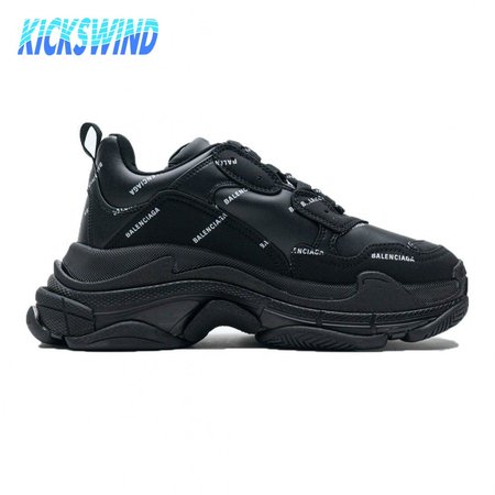 Balenciaga Triple S Logo Black Size 34-45