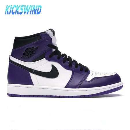 Jordan 1 Retro High Court Purple White Size 40-47.5