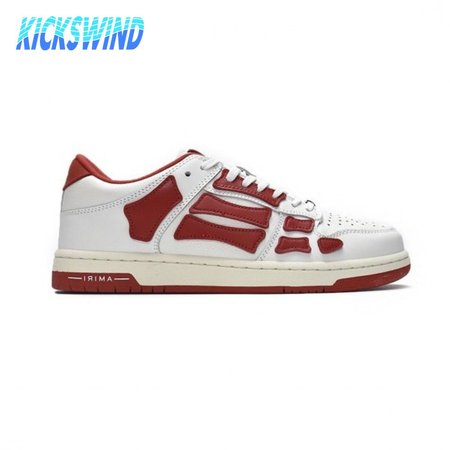 AMIRI Skel Top Low Whtie Red Size 40-46