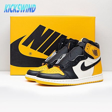 Air Jordan 1 High OG Yellow Toe Size 36-46