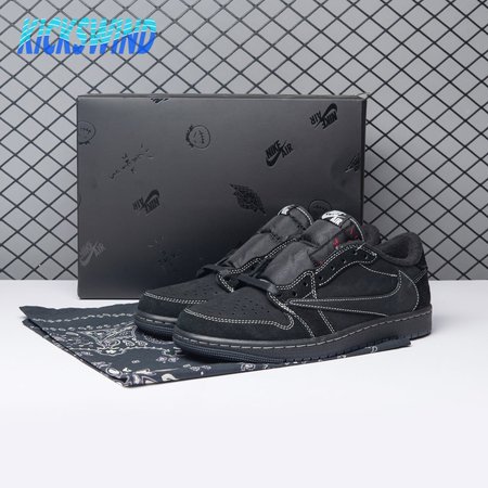 Jordan 1 Retro Low OG SP Travis Scott Black Phantom Size 36-48.5