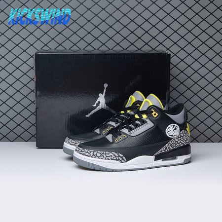 Jordan 3 Retro Oregon Ducks Pit Crew Black HO11-MNJDLS-5 Size 40-47.5