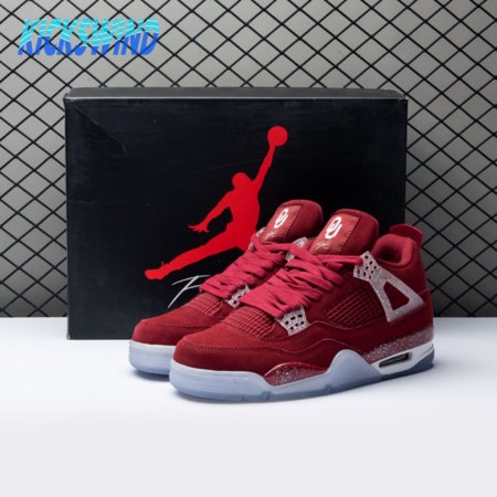 Air Jordan 4 Retro Georgetown Hoyas Claret Red White AJ4-1032076 Size 40-47.5