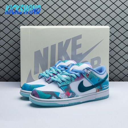 Futura Laboratories x Nike Dunk Low SB 'Bleached Aqua' HF6061 400 Size 36-47.5