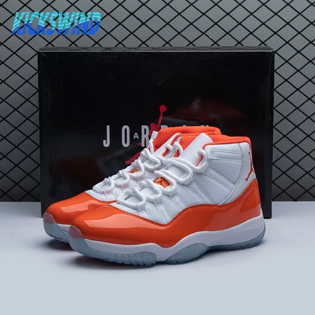 Air Jordan 11 Retro High 72-10 White Orange Size 40-48.5